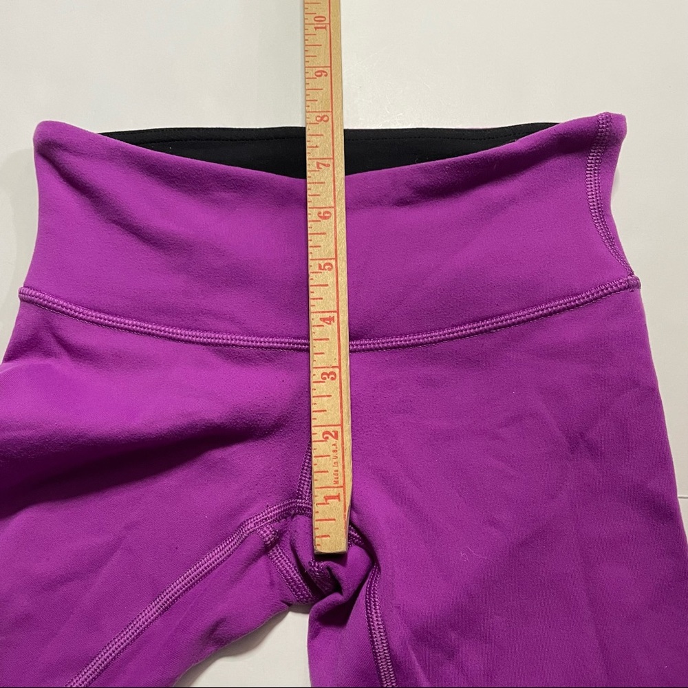 Lululemon Purple Pink Full Length Athleisure Activewear Workout Leggings Size 2 - Picture 6 of 8
